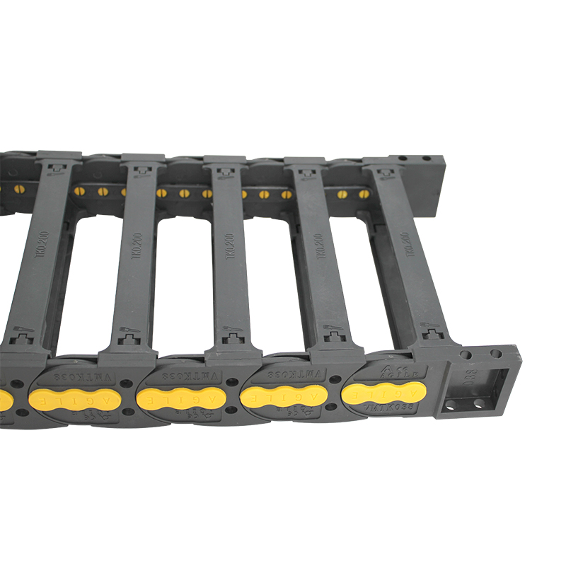38*200 mm VMTK high load flexible reinforced nylon electrical cable chain for textile machine