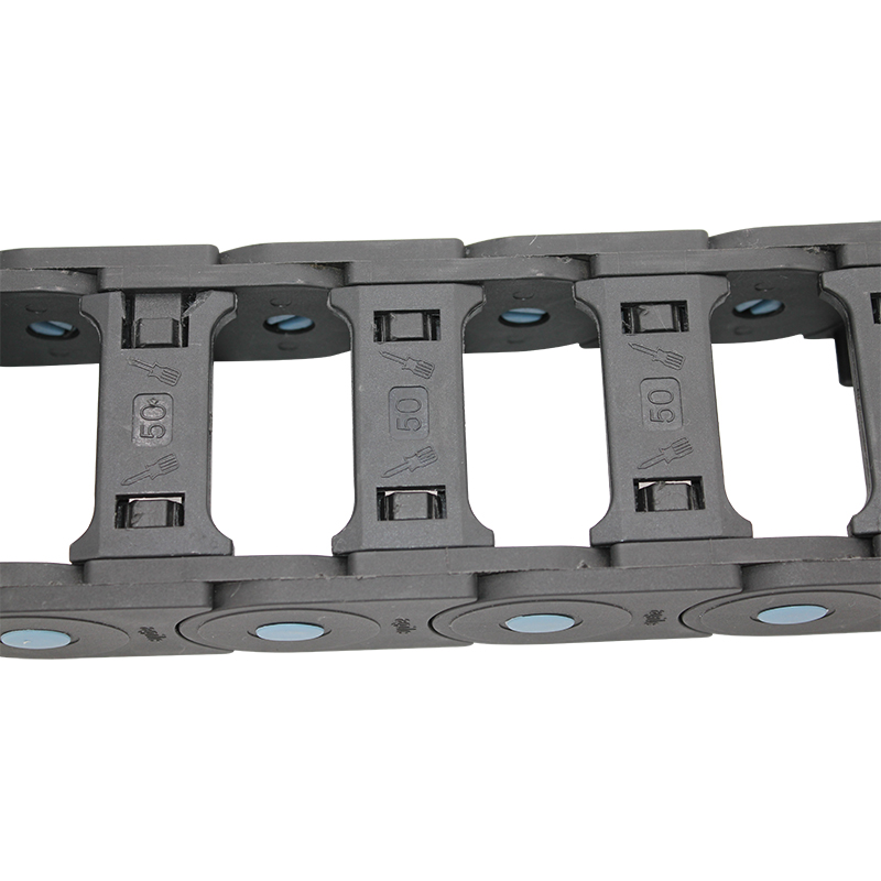 25*50 mm MTK open type both side openable flexible nylon drag chain