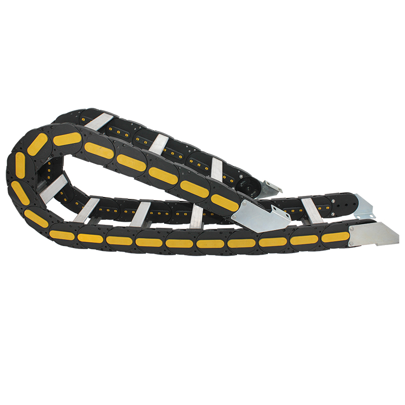 60*150 mm TSK type for long travel distance heavy duty wide width nylon aluminum frame cable carrier