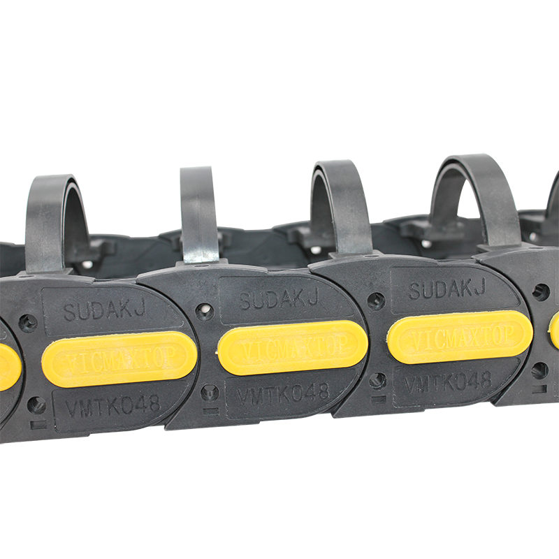 48*175 mm reinforced nylon customized cable chain with arched frame for air tunnel pipes
