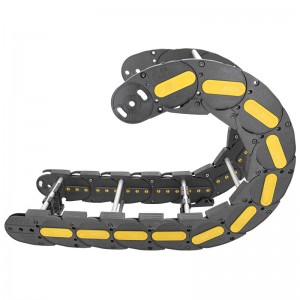 68*200 self lubrication aluminium nylon cable chain for long travel distance